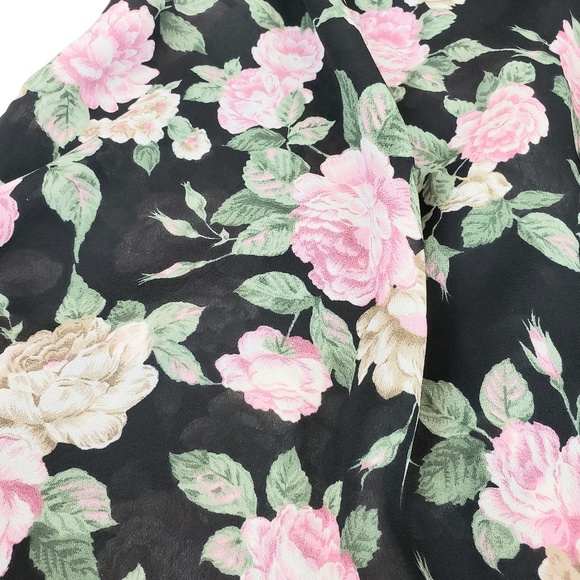 *Vintage*  Daniel Caron Foral Top - Picture 6 of 7